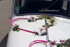 Décoration voiture mariage