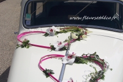 Décoration voiture mariage