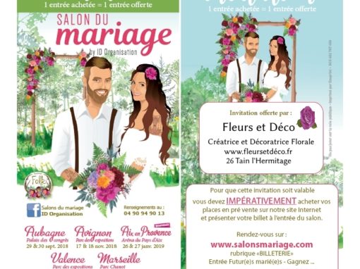 Entrée GRATUITE au Salon du Mariage Valence 13 & 14 Octobre